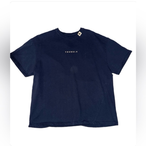 YoungLA Dark Blue Short Sleeve Tee - Picture 2 of 5